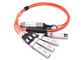 25,78 Gbps/CH 100G QSFP28 DAC zu Ausbruch-Kabel FCC-Bescheinigung 4x 25g Sfp28 Qsfp28 fournisseur